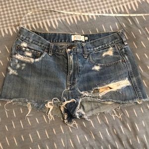Abercrombie and Fitch Distressed Denim shorts